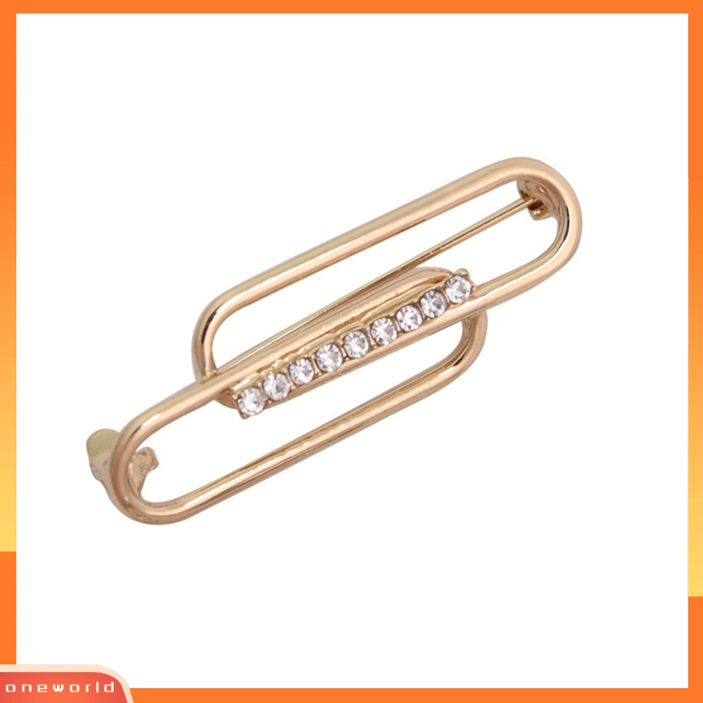 [ONE] Bros Pin Sparkling Bentuk Geometris Tahan Karat Tahan Korosi Mempesona Efek Visual Alloy Shiny Waist Pin Brooch Hiasan Pakaian Untuk Wanita