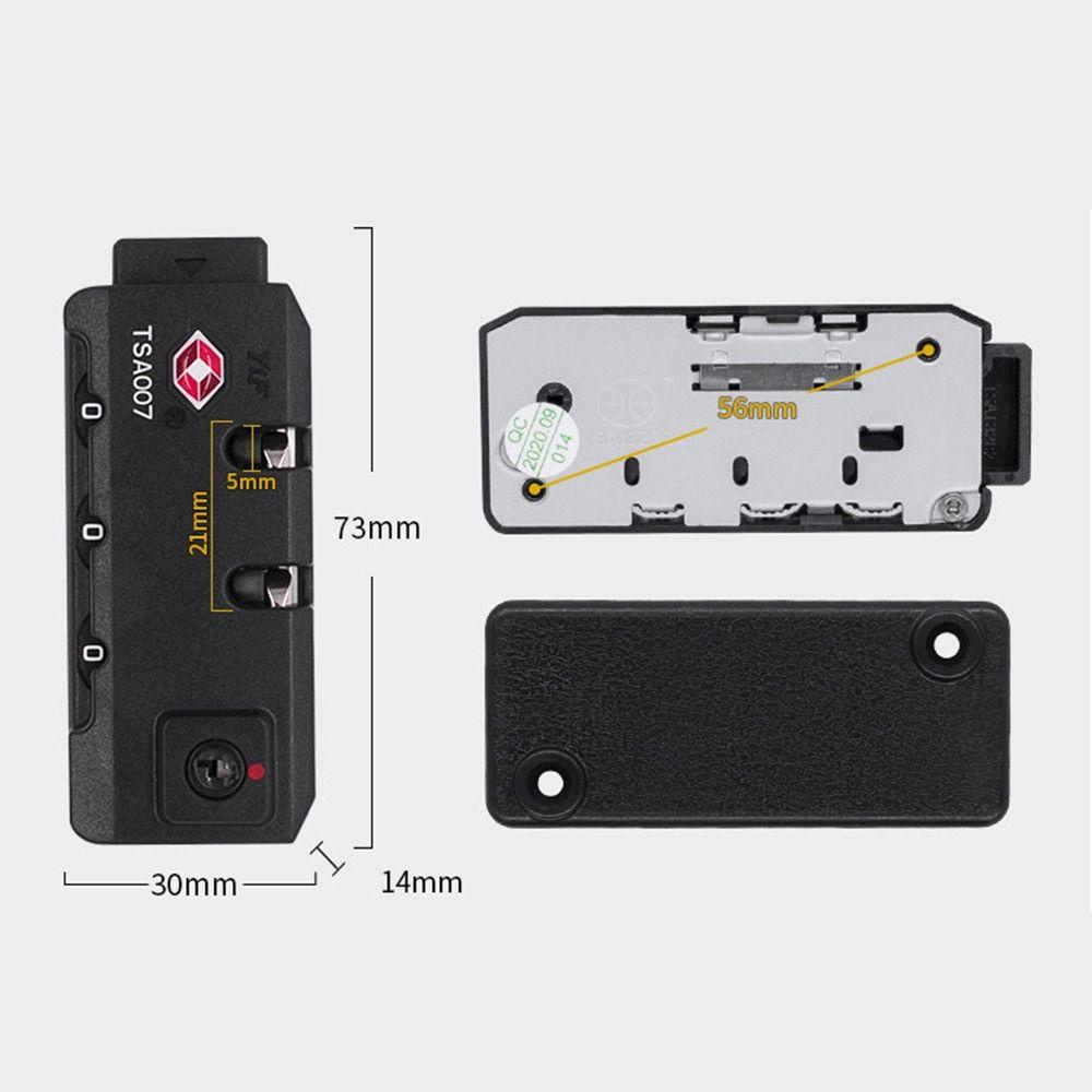 TOP Kunci Kombinasi 3digi Tahan Lama Travel Cabinet Locker Suitcase Luggage Coded Lock