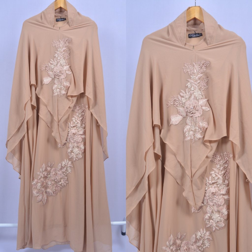 BAJU WANITA/BAJU GAMIS WANITA Baju Gamis Syari Ceruty Putih gamis syar'i wanita muslimah remaja jumb