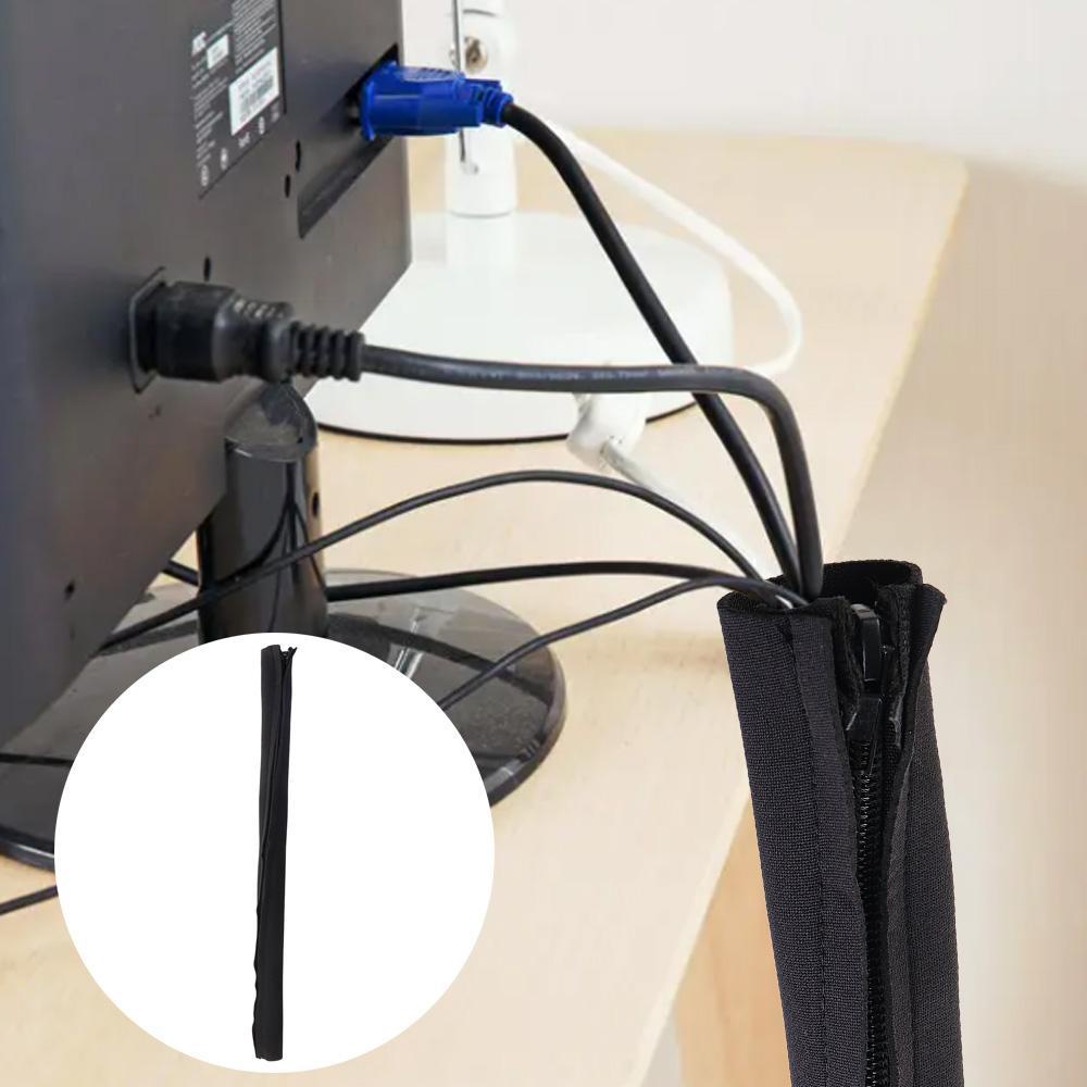 Cable Management Sleeve Untuk PC Komputer Anti Statis Neoprene Kabel Data Pelindung Kawat Jaringan Kabel Organizer