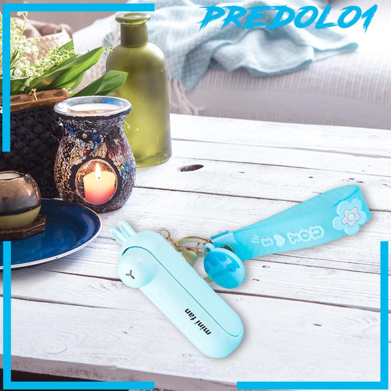 [Predolo1] Gantungan Kunci Kipas Angin Portable Mini Fan USB Pocket Fan Untuk Rumah Outdoor Olahraga Travel