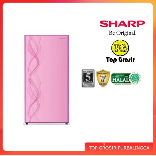 LEMARI ES 1 PINTU SHARP SJ 162 AP KULKAS SHARP SJ162AB PURBALINGGA