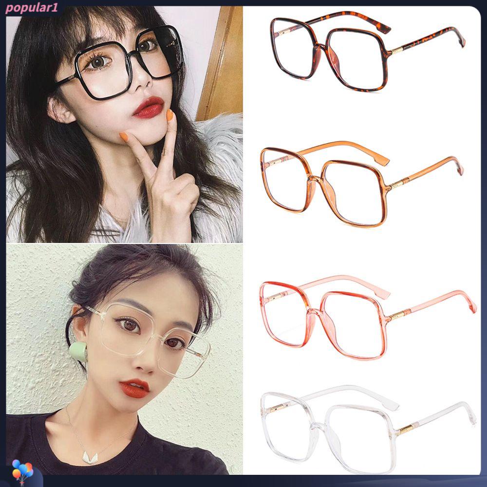 Populer Kacamata Persegi Wanita Pria Vision Care Portable Spectacles Optical Glasses