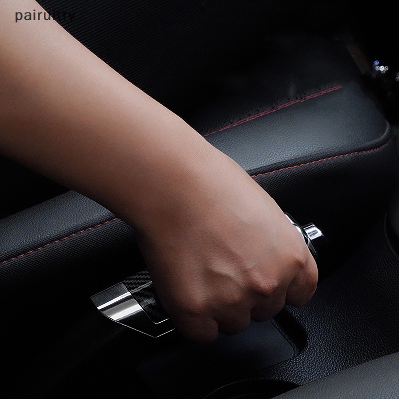 Prt Universal Stylish Rem Tangan Mobil Carbon Fiber Protector Cover Interior Decor PRT