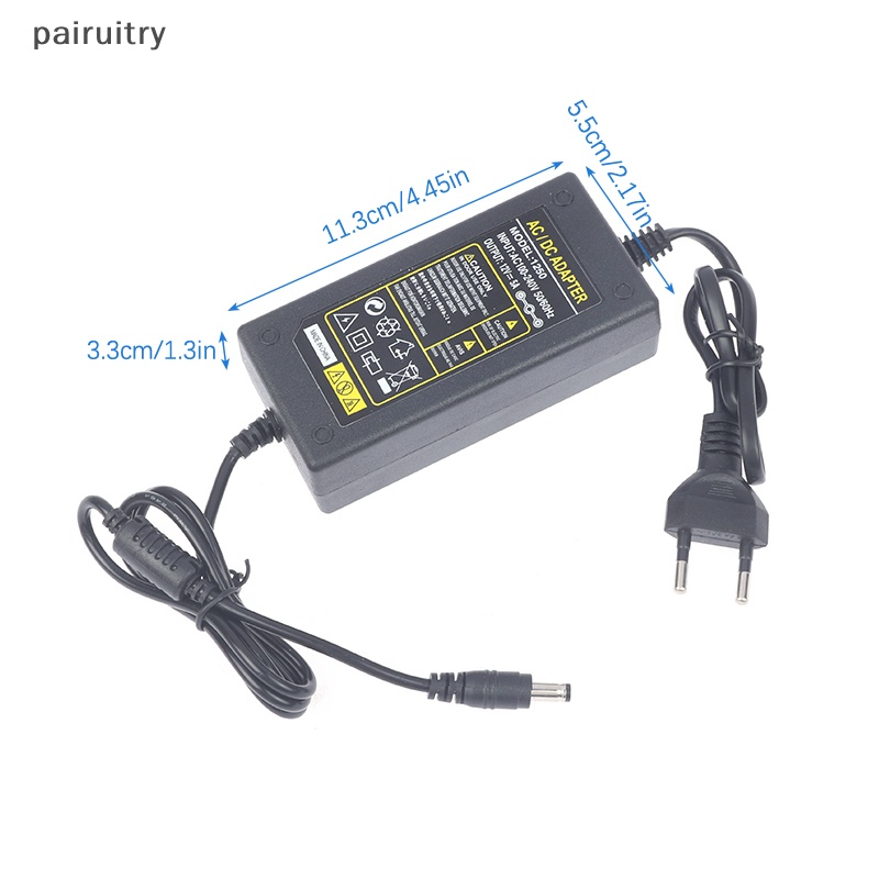 Prt Desktop Inverter Variable Frekuensi Power Supply AC Baru 100V-240V 60W Converter 12V 5A DC Plug Power Supply Adapter PRT