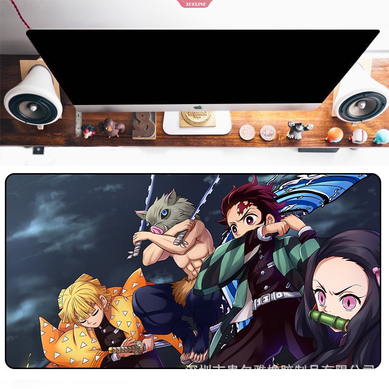 Mouse Pad Demon Slayer Alas Meja Mousepad Komputer Alas Keyboard Big Desk Pad 300 * 600 * 2alas Mouse Gamer Besar Mausepads Mouse Mat [ZXL]