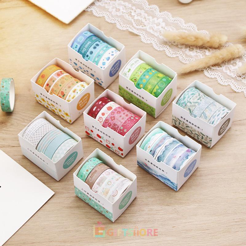 

✨COD Vintage Geometry Tape Diary DIY Bahan Dekoratif Sticker Student Sticker Stationery-GS