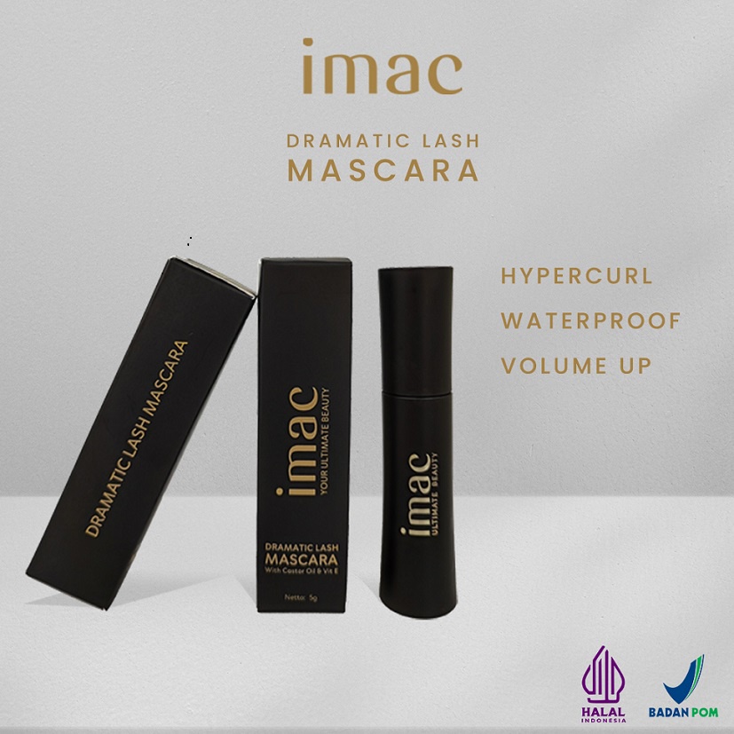 IMAC DRAMATIC LASH MASCARA CASTOR OIL &amp; VIT E WATERPROOF