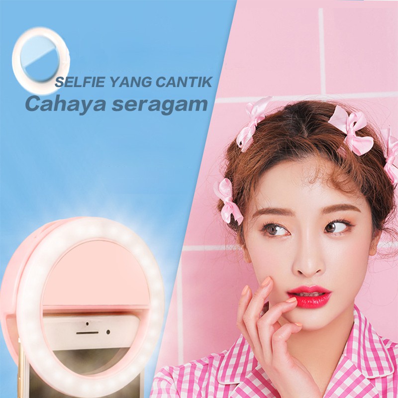 Selfie Ring Light Selfie Stick LED Lampu Selfie BulatFCC CE Certificat Untuk Kamera HP