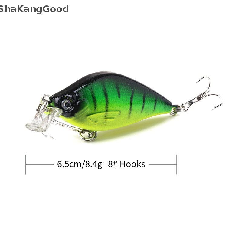 Skid 1PCS Laser Engkol Ikan Kecil Memancing Umpan 6.5CM 8.4G Pesca Hooks Ikan Wobbler Tackle SKK