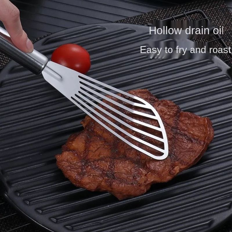 Spatula Bahan Silikon dan Stainless Steel Spatula Pembalik Makanan