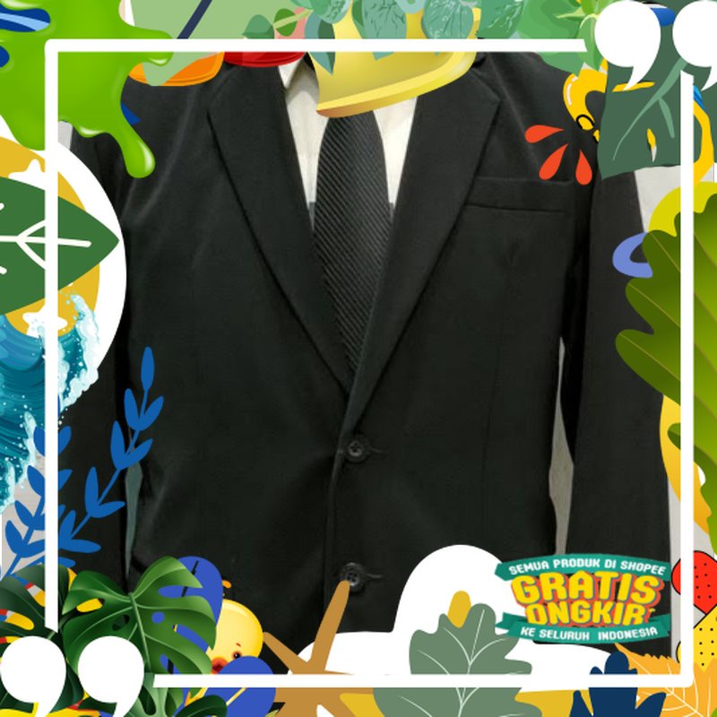 Jas Pria Blazer Free Dasi / Jas wisuda Pria / Jas hitam pria / Jas Pengantin Pria /  Blazer pria / J