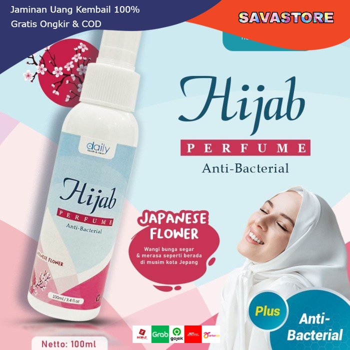 Spray Parfum Hijab - Daily Hijab Perfume Anti Bakteri Pengharum Hijab