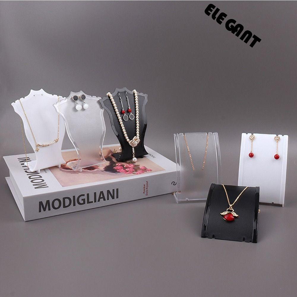 [Elegan] Display Perhiasan Berdiri Nyaman Fashion Perhiasan Fotografi Properti Niche Desain Hadiah Gadis Perhiasan Pameran Rak Kalung Holder