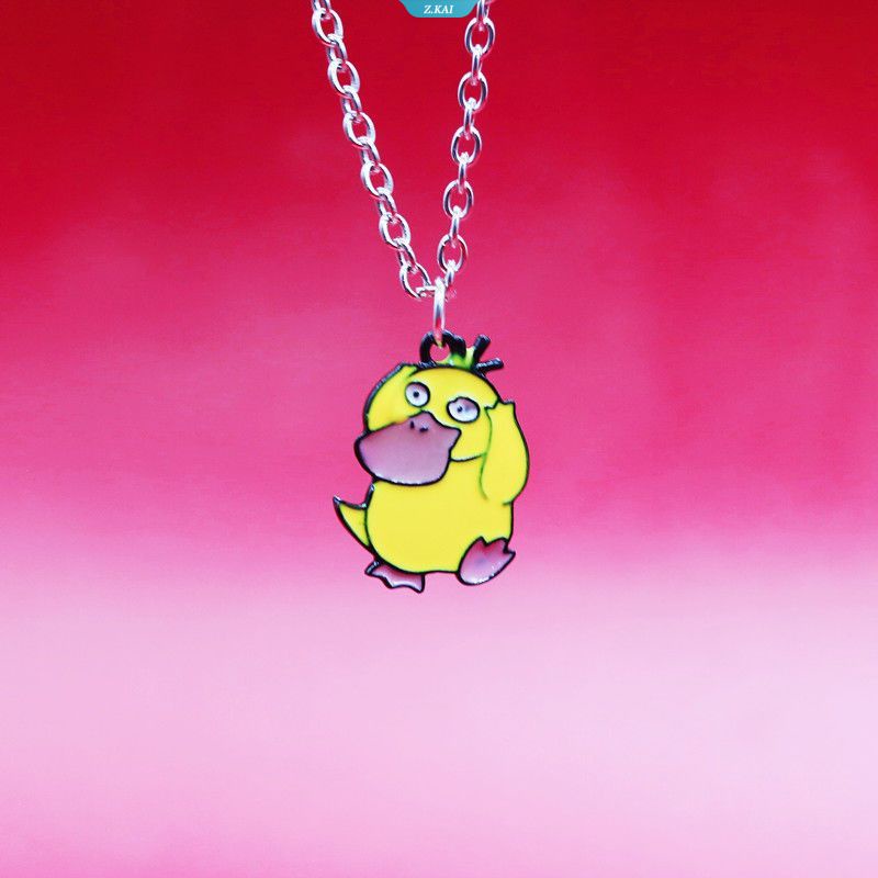 Pokemon Kawaii Kartun Lucu Pikachu Elf Bola Kalung Siswa Pasangan Pacar Childlike Sweater Rantai Liontin Perhiasan Hadiah [ZK]