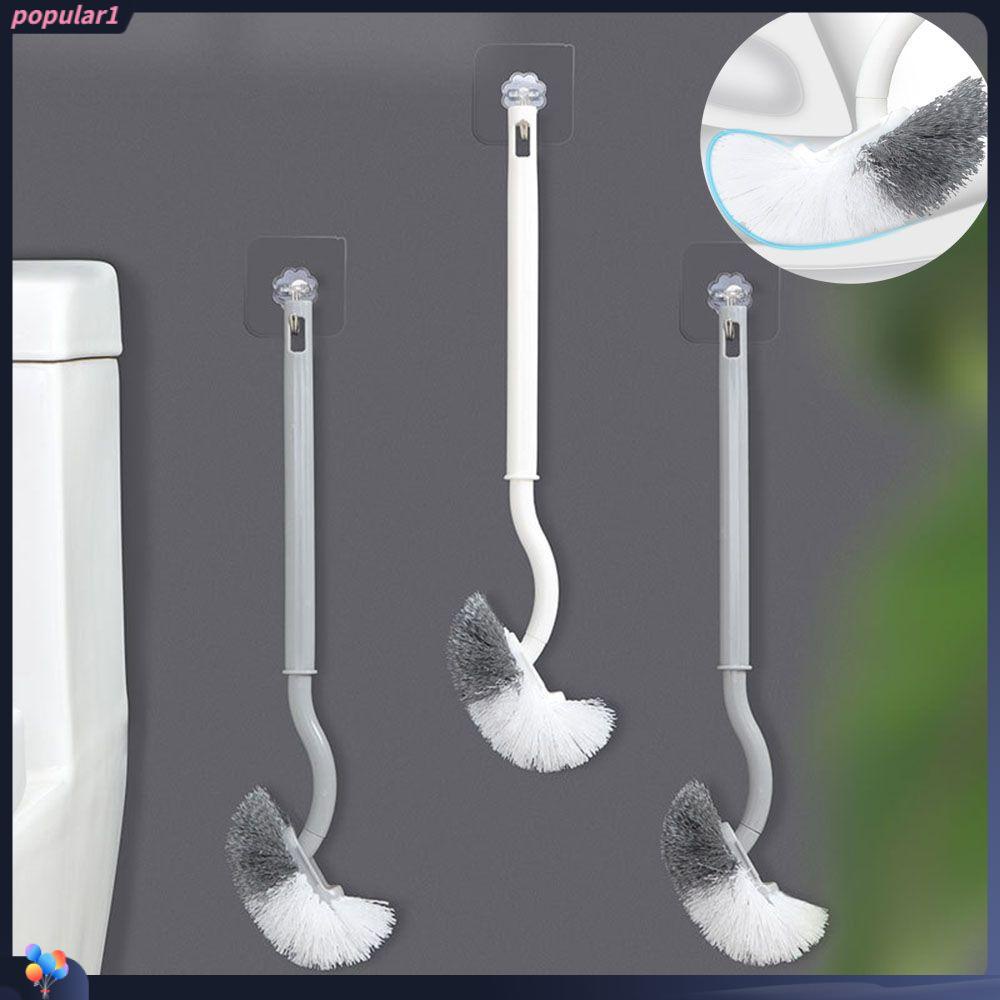 POPULAR Populer Sikat Toilet Lengkung Bulu Lembut Pembersih Sudut Pembersih Lengkungan Dinding Yang Kreatif Sikat Lengkung
