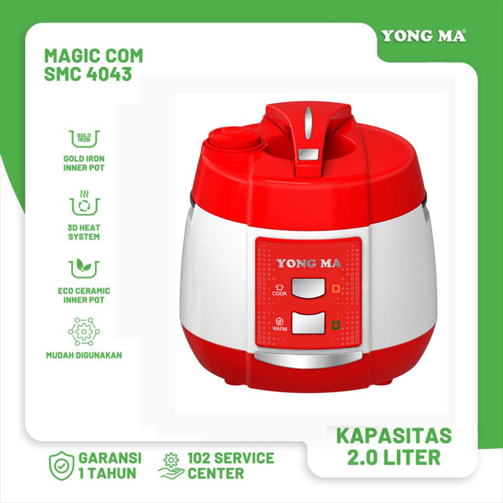 YONG MA MAGIC COM SMC4043 RICE COOKER SMC 4043 100% ORI