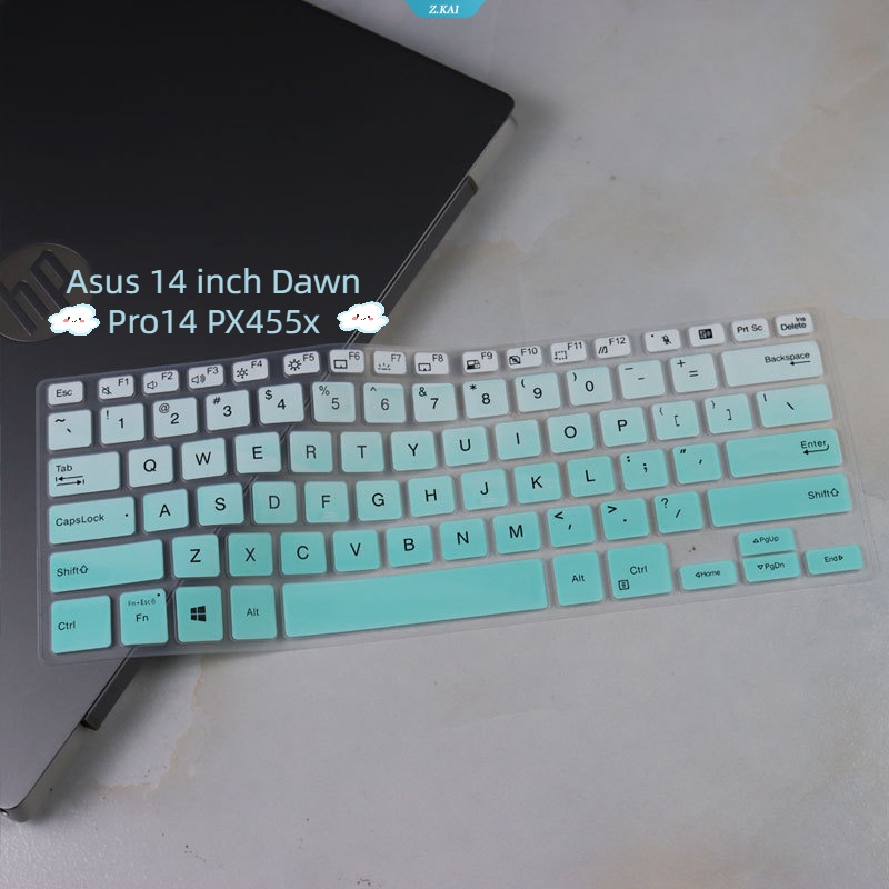 New Casing Keyboard Komputer Bahan Silikon Tahan Air Soft Case Untuk Asus 14inch Dawn Pro14 PX455x Full Coverage Keyboard Film [ZK]