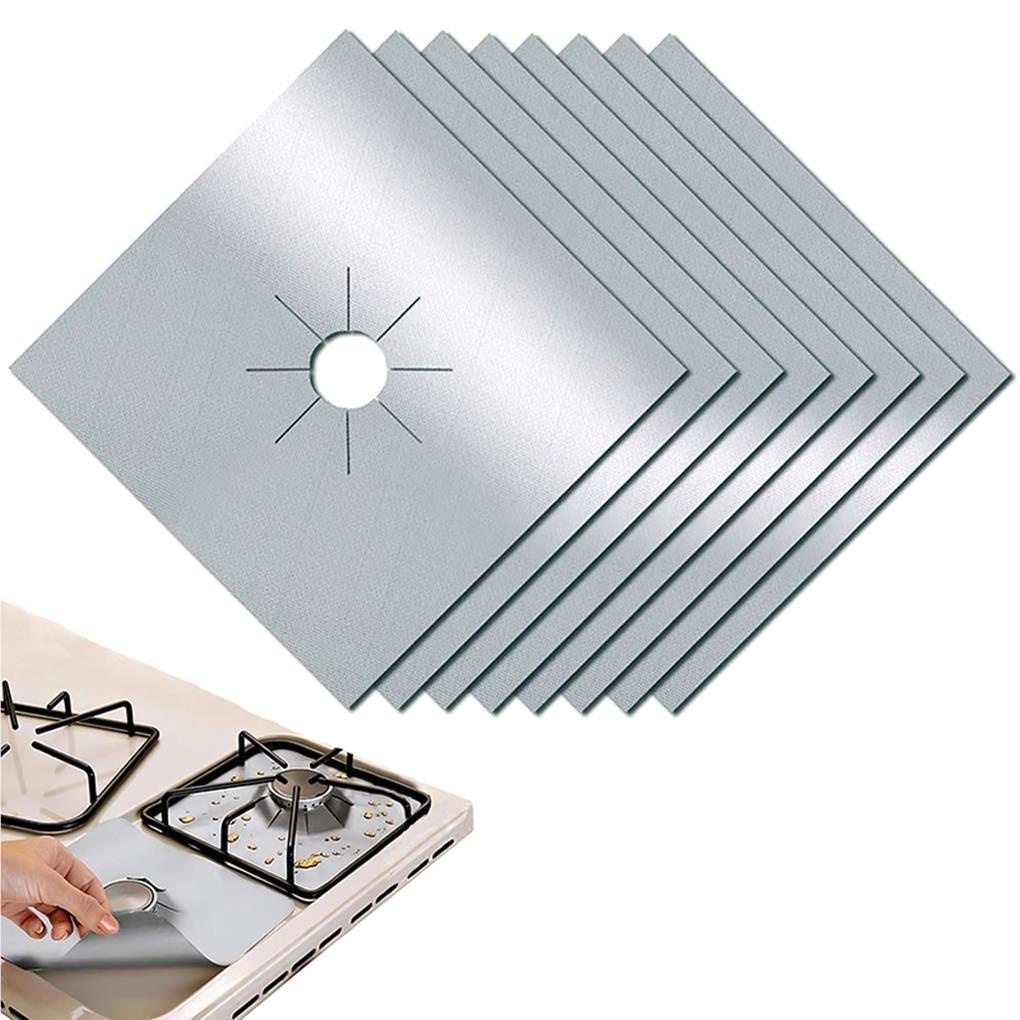 4pcs Pelindung Kompor Gas Stove Burner Cover Kitchen Gadget Mat Reusable Cooktop Pad Untuk Peralatan Restoran