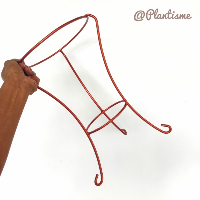 (D.40 T.30 - T.100)cm - Rak Diamond Standing Pot Tanaman Besar Berat - D.40 T.20