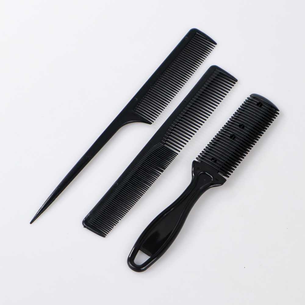 Aleekit Set Gunting Rambut Sasak &amp; Flat Hairdressing Scissors 10 PCS