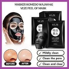 BOP VEZE BLACKHEAD REMOVAL CLEAN ACTIVATED CHARCOAL MASK MASKER BLACK HEAD REMOVE HITAM KOMEDO AMPUH DAN MURAH