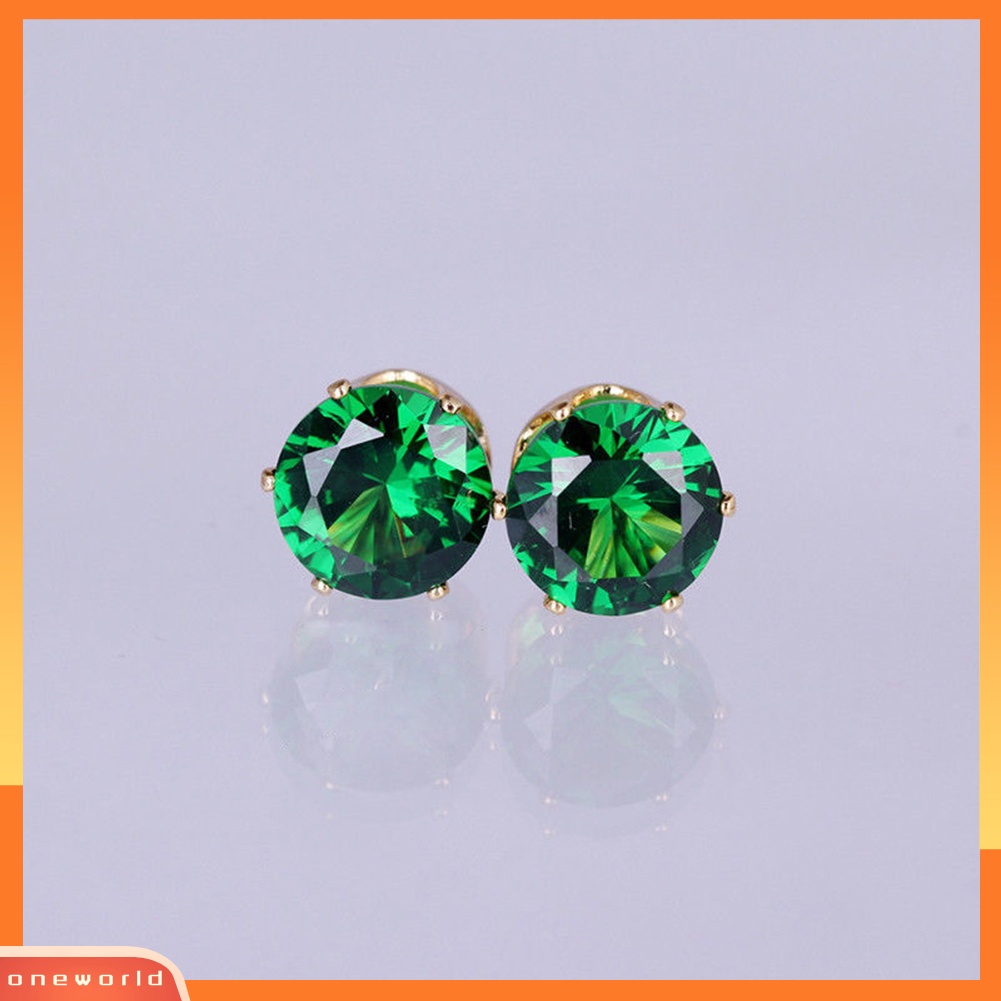 [WOD] Perhiasan Fashion Wanita Elegan Cubic Zirconia CZ Ear Stud Earrings Hadiah Pernikahan