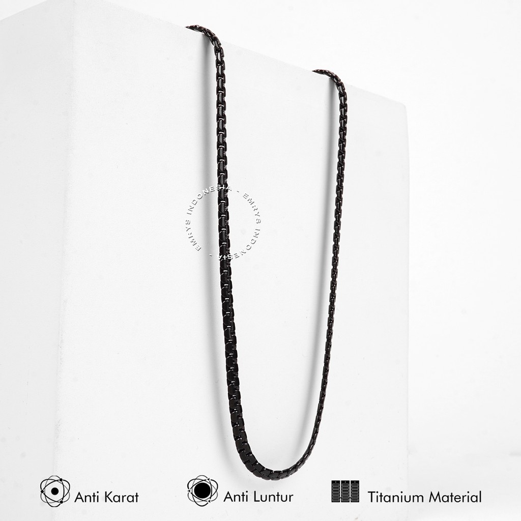 Emrys Necklace MOSCOW Real Titanium Anti Karat Kalung Titanium Pria Wanita