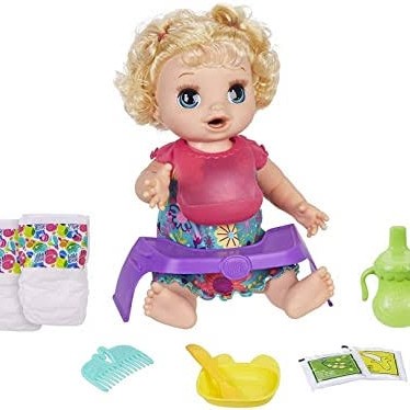 boneka Baby Alive Happy Hungry doll poop pees sound