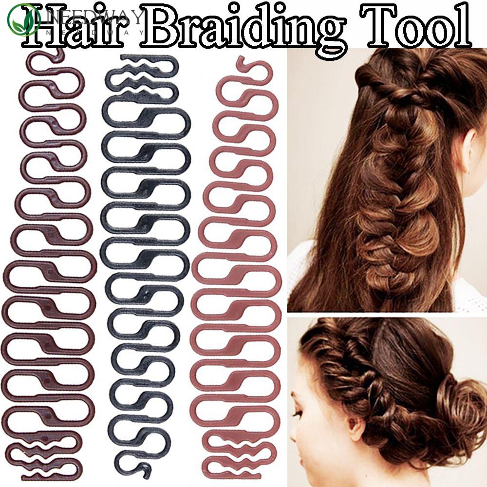 Needway Braiders Wanita DIY Menenun Rambut Artefak French Wave Braid Clip Fishbone Rambut Kepang Hair Braider