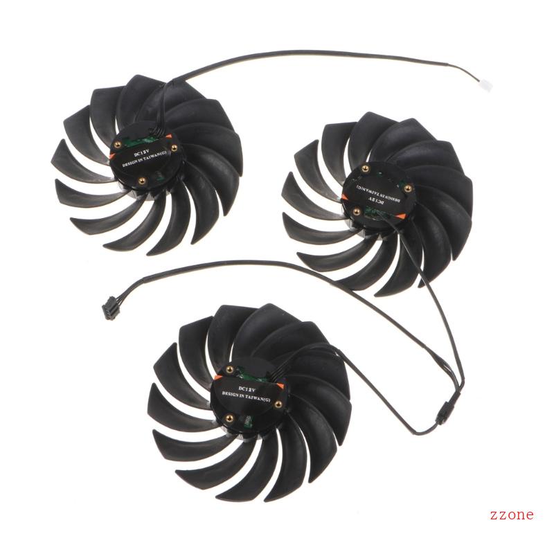 Zzz 3PCS Kipas Kartu Grafis 89x89MM DIY Warna iGame GPU Kipas Pendingin Untuk RTX3060 3070 3080 3090 Untuk Vulcan Cooler Heatsin