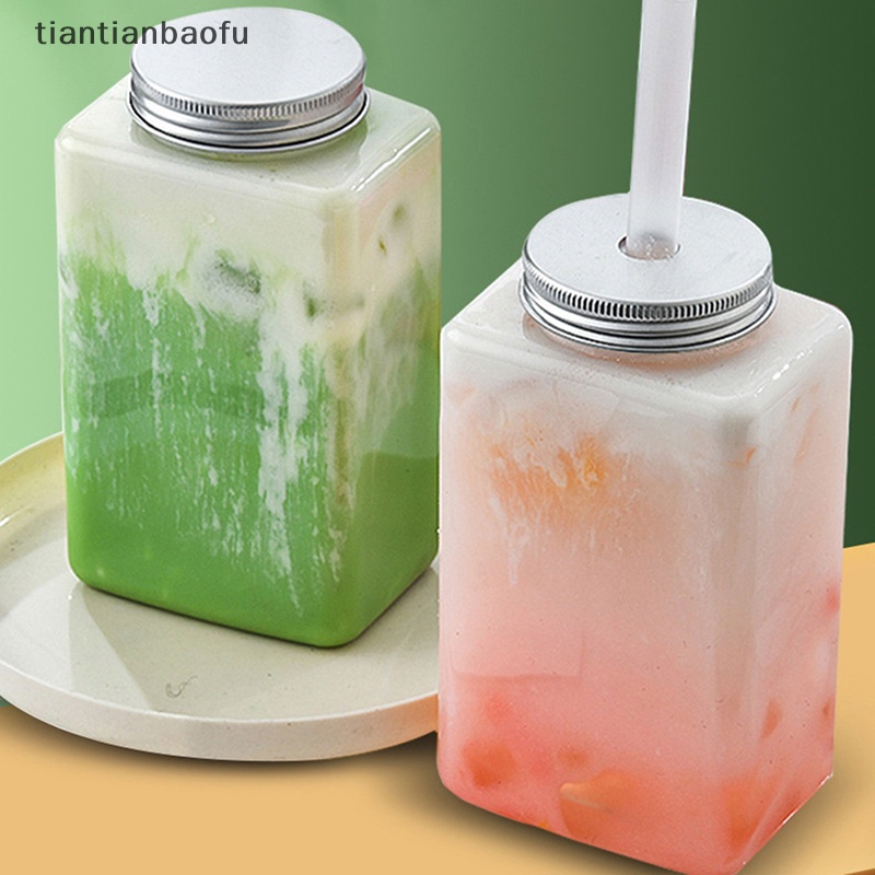 [tiantianbaofu] 500ml Teh Susu Buah Cangkir Air Minuman Botol Yogurt Kopi Juice Bottle Butik Pesta