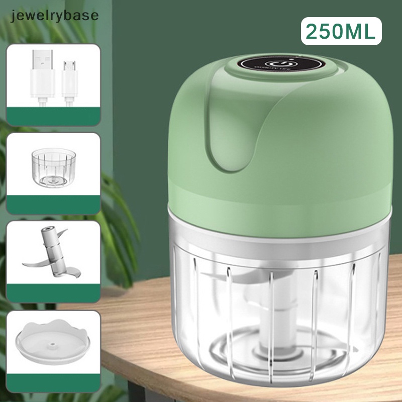 [jewelrybase] Rechargable Garlic Chopper Pasta Mesin Penggiling Daging Mincer Crusher Masher Boutique
