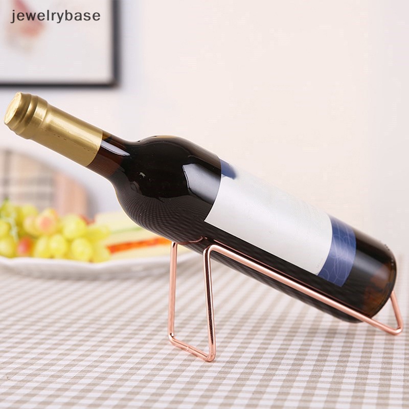 [jewelrybase] Rak Wine Besi Tempel Dinding Tempat Botol Wine Merah Champagne Display Stand Butik