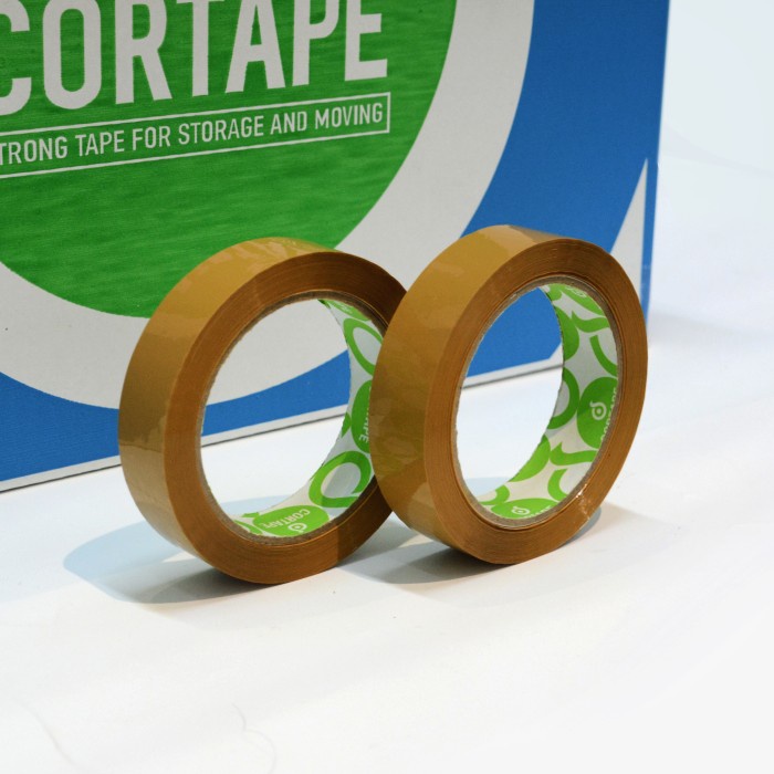 

[SC] LAKBAN - ISOLASI - SELOTIP CORTAPE COKELAT 24MM 90YARD 45UM - 24MM x 90Y, Cokelat