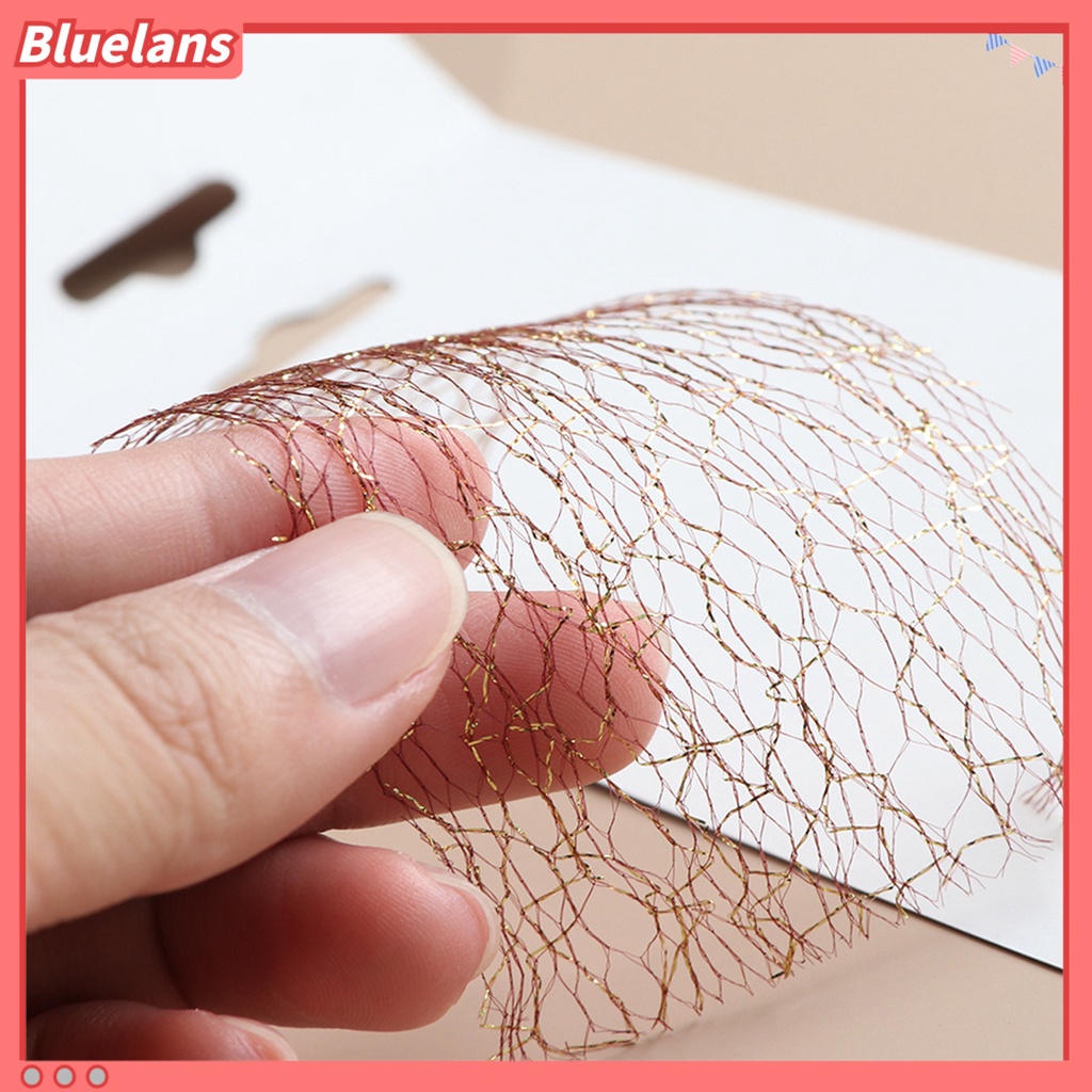 [BLM] 1box Stiker Jaring Kuku Tempel Kuat Panjang Memakai Stiker 3D Nail Art Mesh Stiker Untuk Anak Perempuan