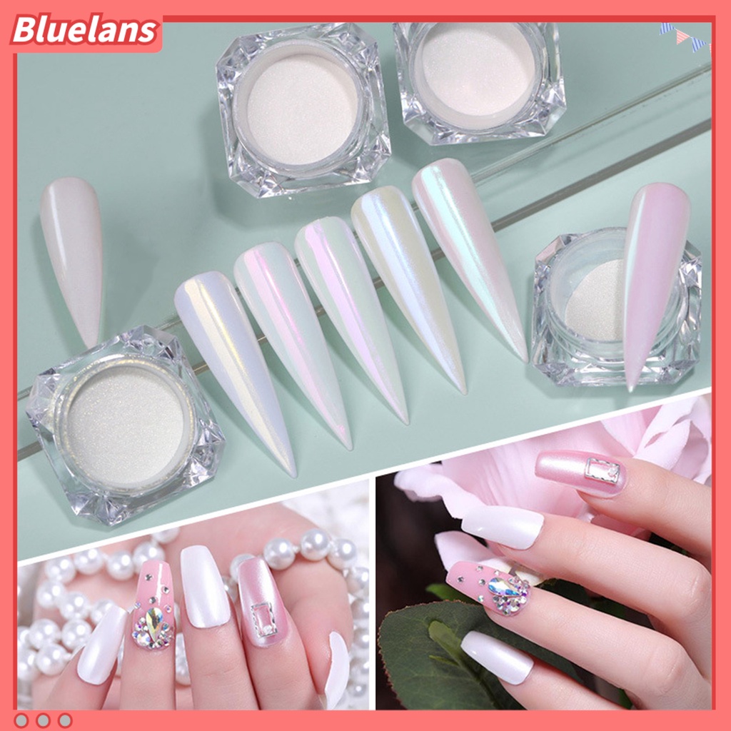 [BLM] 25g Bubuk Kuku Pigmen Halus Dekorasi Kuku Perlengkapan Nail Art Kuku Palsu Pink Neon Mirror Dipping Powder Untuk Salon Kuku