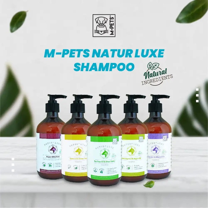 M-PETS Naturluxe Shampoo Lavender 500ML /Sampo Anjing Kucing