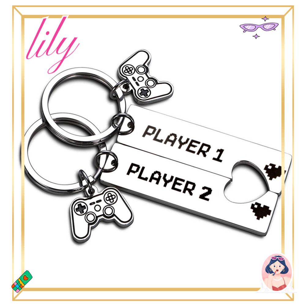 Lily 2pcs Gantungan Kunci Tatakan Lucu 1layer 2kado Anniversary Key Buckle