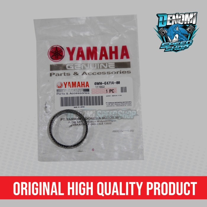 Paking Asbes Packing Gasket Sambungan Tengah Knalpot Yamaha F1ZR FIZR F1Z FIZ R Force 1 Original YGP 4WH-E4714-00