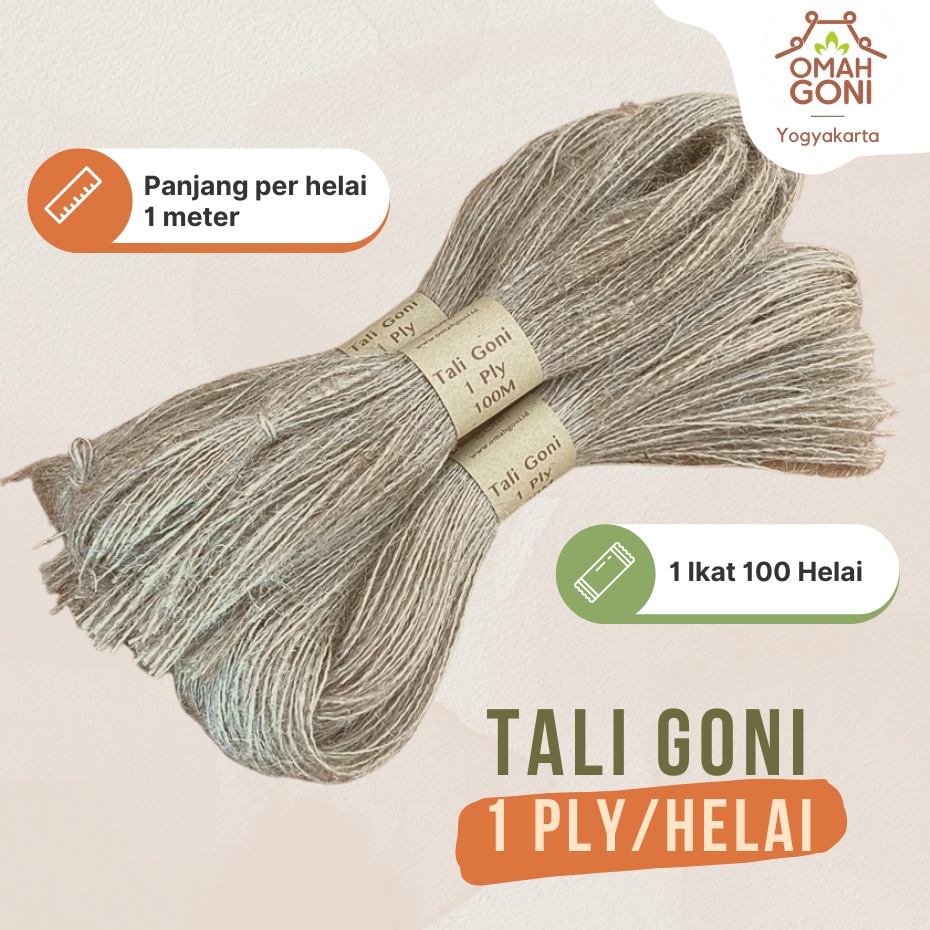 

Tali Goni 1 Ply 100 Meter - Tali Kerajinan Tangan - Tali Undangan Pernikahan - Tali Souvenir Besek