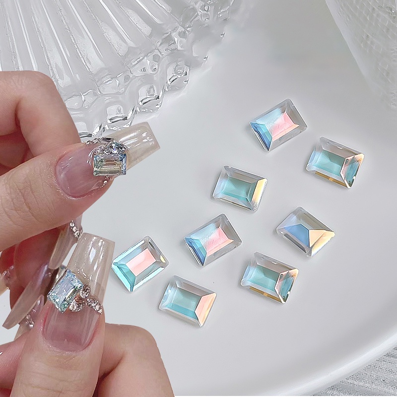 20pcs Kristal Bentuk Campur Nail Art Berlian Imitasi Kualitas Tinggi Batu Permata Set DIY 3D Kaca Manicure Dekorasi