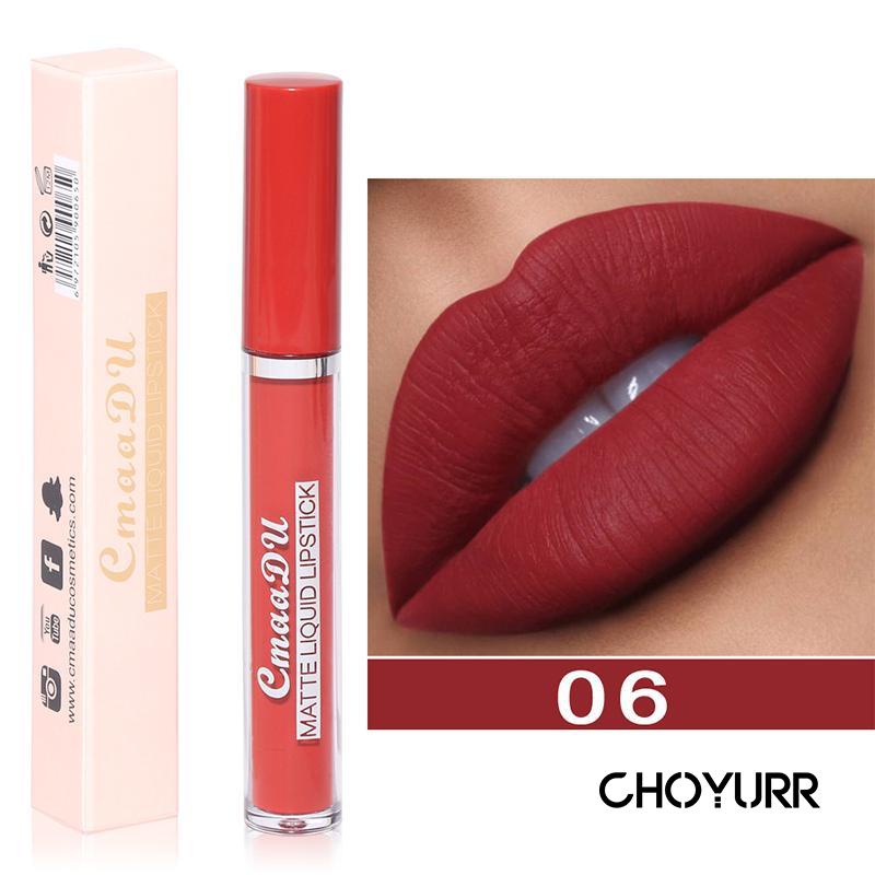 【COD】3-Pack Lip Gloss Matte Lipstik Beludru Tahan Air Tahan Lama Yang Menutrisi Dan Melembabkan-CH