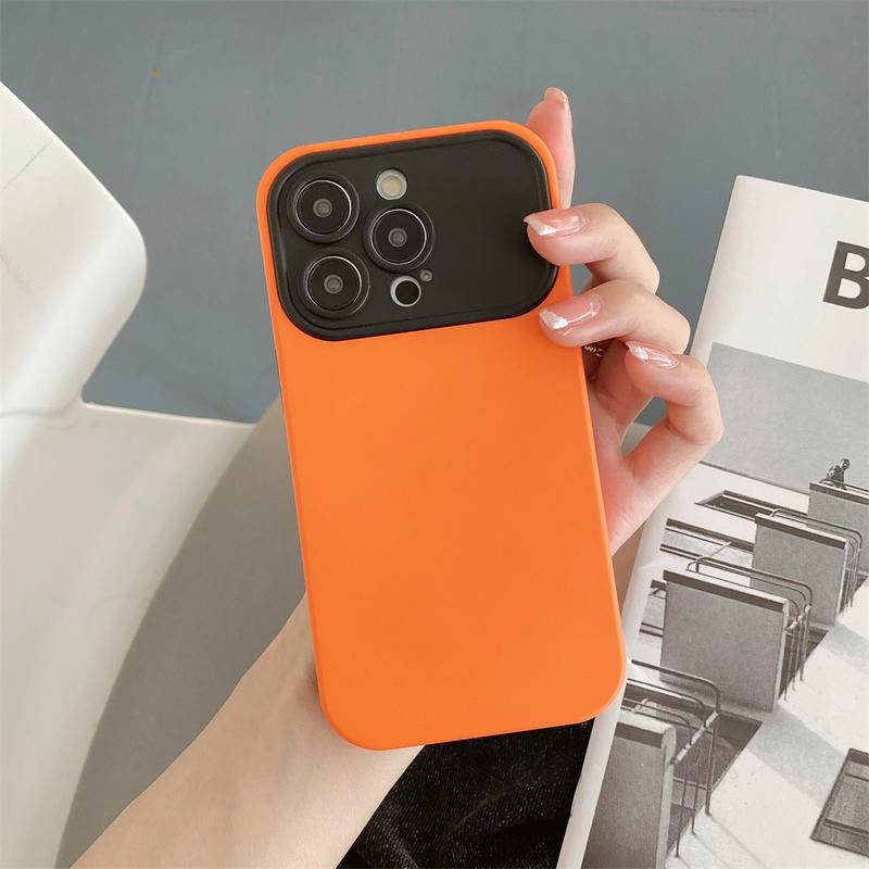 IPHONE Perlindungan Lensa Case Telepon Kontras Warna Untuk iPhone12 11 Pro MAX XS MAX X XR Mewah Shockproof Silikon Soft Cover Untuk iPhone12 iPhone11