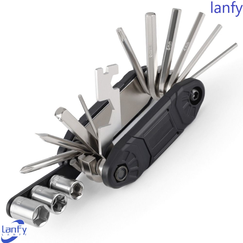 Lanfy Sepeda Multi-Fungsi Alat Portable Bersepeda Bagian Aksesoris Sepeda Bike Socket Wrench Hexagonal Obeng