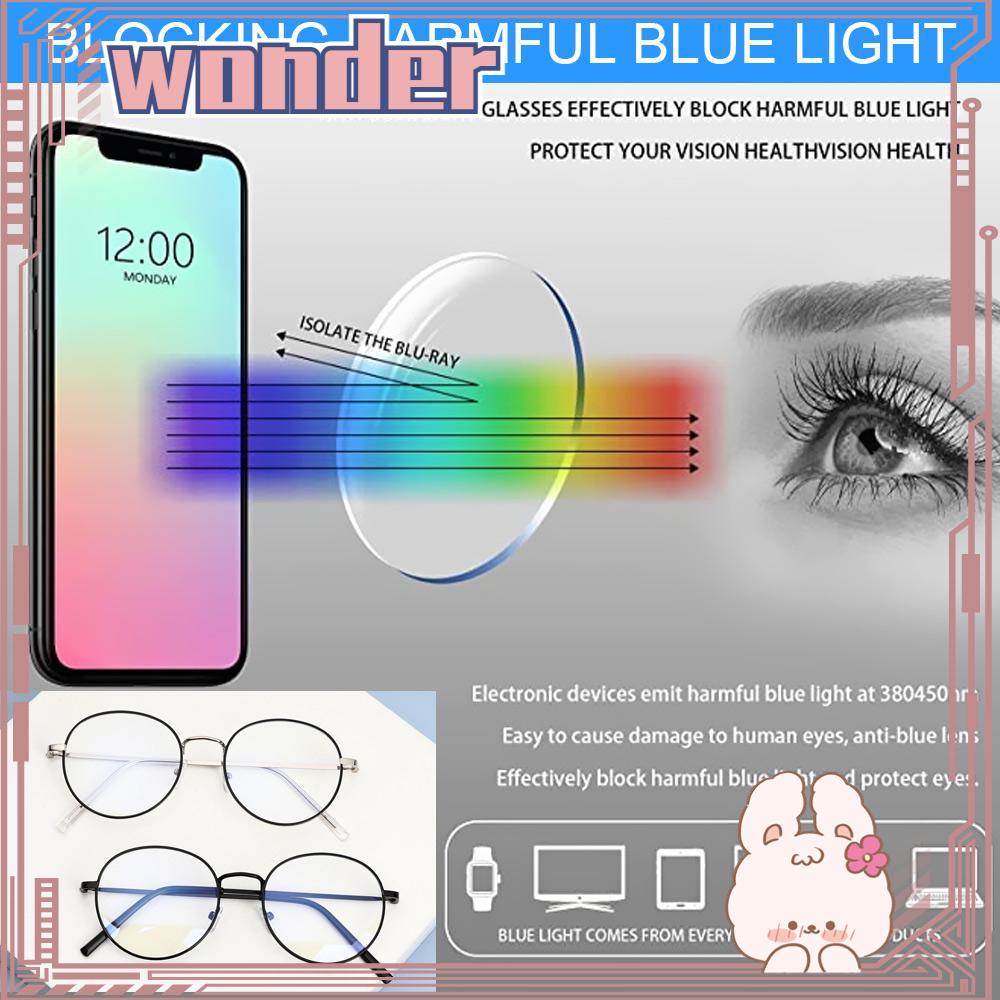 Wonder Anti-Blue Light Kacamata Kantor Portable Tahan Lama Ultra Light Frame