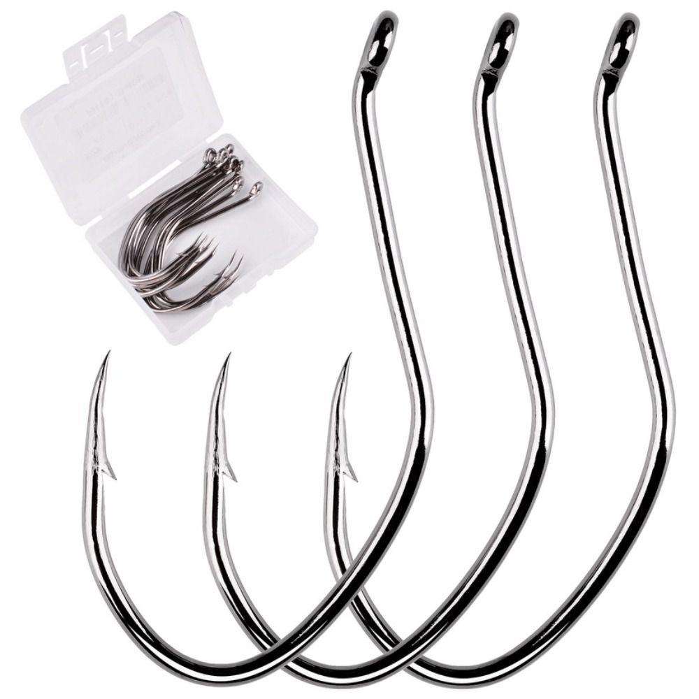 Lanfy Fishhook Ikan Gurame Dengan Lubang Baja Karbon Ikan Lele Kait Pesca Umpan Hidup Mustad Hooks Fishihook Set Jig Fishhook Japan Hook Barbed Fishhook