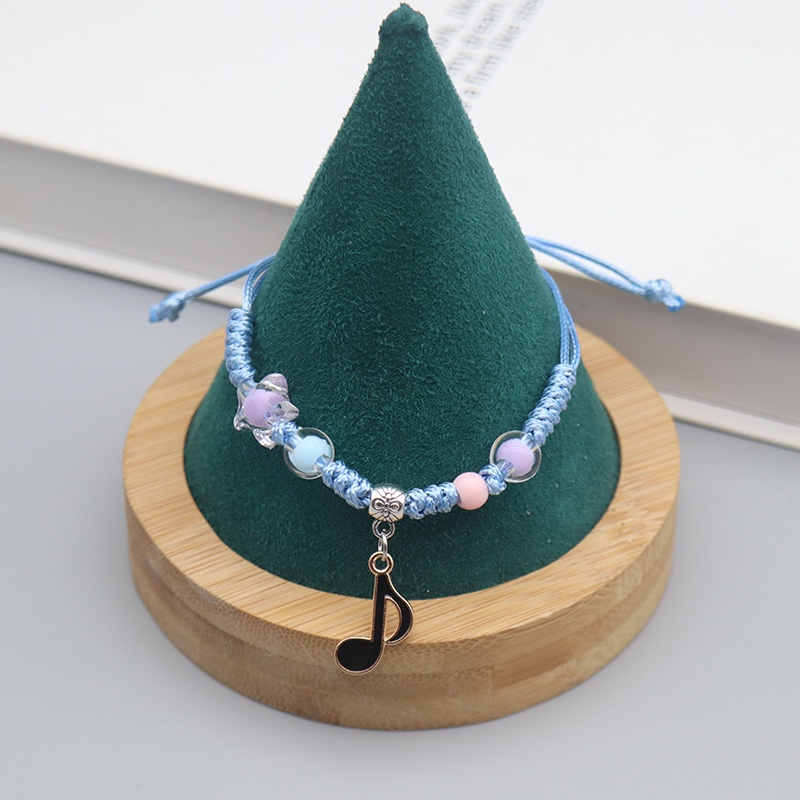 1 Pcs Gadis Dikepang Tali Gelang Musik Liontin Wanita Gelang Kerajinan Hadiah Ulang Tahun Aksesoris Fashion