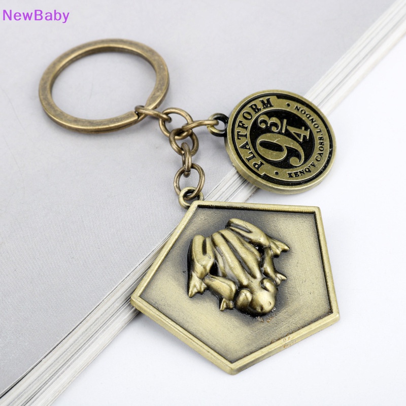 Newbaby Movie Chocolate frog Platform 9-3/4 Gantungan Kunci Bronze Antik Ch Key Chain ID