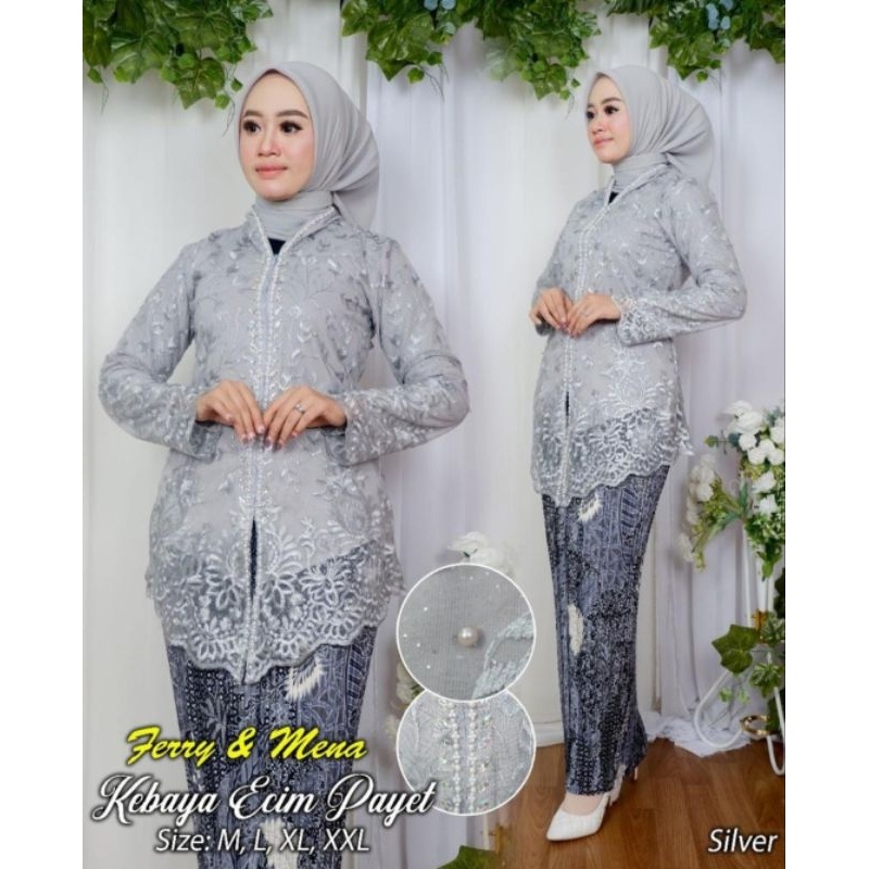 kebaya modern Setelan kebaya Tille Encim  Kebaya Wisuda Kebaya Modern Kebaya Pesta by BA